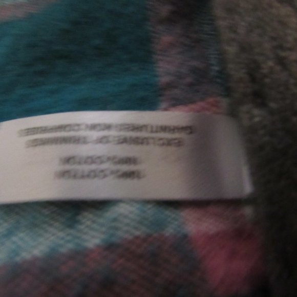 Short Flannel Night Shir" - Picture 6 of 8